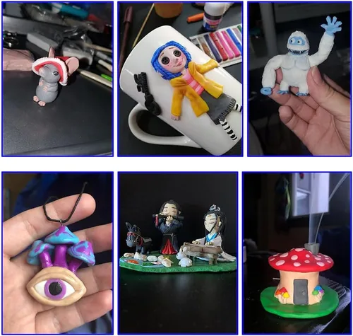 Miniatura 8 de CiaraQ Kit de arcilla polimérica, mini juego de arcilla para modelar para niños/principiantes/artistas, 32