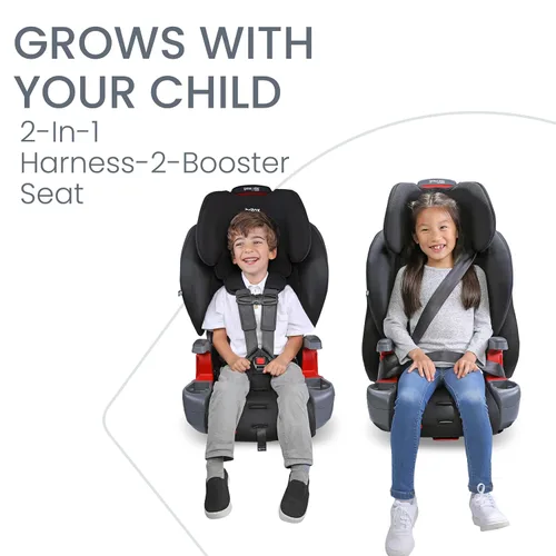 Miniatura 2 de Britax Grow with You ClickTight Asiento de Coche Arnés-2-Elevador, Elevador de Respaldo Alto 2-en-1, Contorno Negro