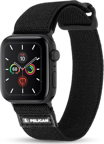 Pelican - Correa de reloj de 1.654-1.732 in - Serie PROTECTOR - Compatible con Apple Watch Series 6, SE, 5, 4, 3, 2, 1 - Negro
