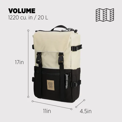 Miniatura 18 de Topo Designs Rover Pack Clásico, asfalto/negro, Tamaño único, Rover Pack Clásico