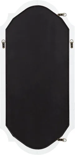 Miniatura 7 de Kate and Laurel Fairbourne Farmhouse - Espejo de pared de panel festoneado, 20 x 42, blanco envejecido, espejo decorativo alto tradicional