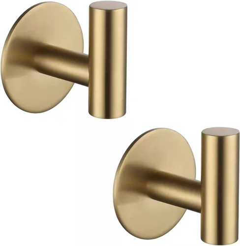 Zuvky Ganchos Autoadhesivos de Acero Inoxidable 304 de Servicio Pesado Colgadores sin Clavos para Baños, Cocina, Sala de Estar, Garaje, Hotel,