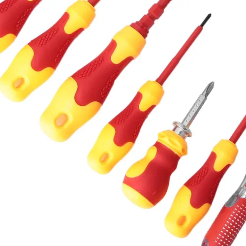 Miniatura 7 de Jeanoko Juego de destornilladores eléctricos aislados multifuncionales de 1000 V, 10 Uds. con ranura para destornilladores, herramientas