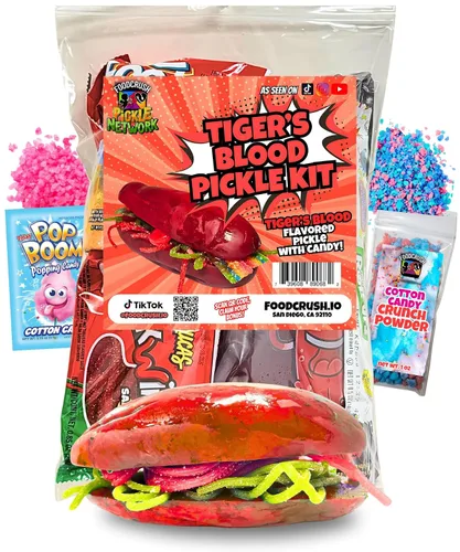 Miniatura 13 de Kit de Pepinillos de Frambuesa Azul - Con Triturado de Algodón de Azúcar - Bolsa de Regalo de Dulces - (13 PIEZAS) Regalos de Cumpleaños Para Niños