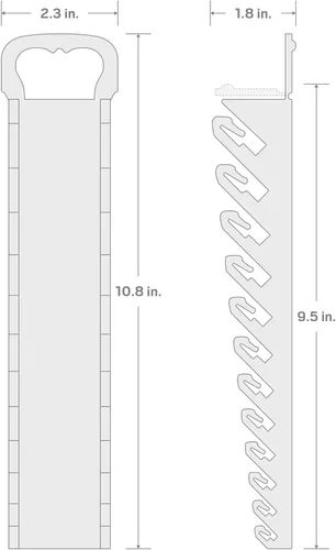 Miniatura 7 de TEKTON Soporte de llave combinada de 12 herramientas (rojo) ORG21212 Fabricado en Estados Unidos
