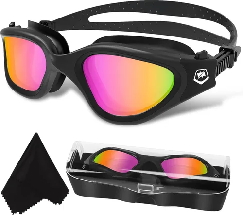 Miniatura 22 de WIN.MAX - Goggles de natación polarizados, antivaho, antirrayos ultravioleta, sin filtraciones y con visión clara para hombres, mujeres, adultos