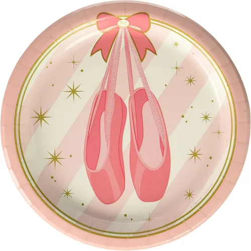 Miniatura 4 de Creative Converting Twinkle Toes 8 invitaciones para fiestas Rosa