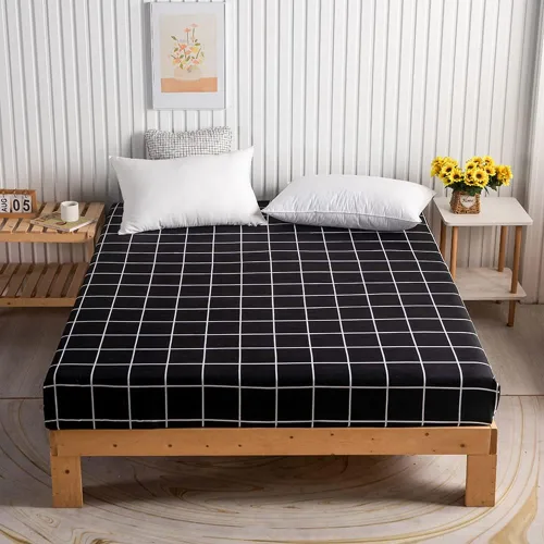Miniatura 14 de Feelyou Juego de sábanas bajeras con estampado de mármol, tamaño Queen, elegante, de lujo, color negro, para niños, adolescentes, adultos