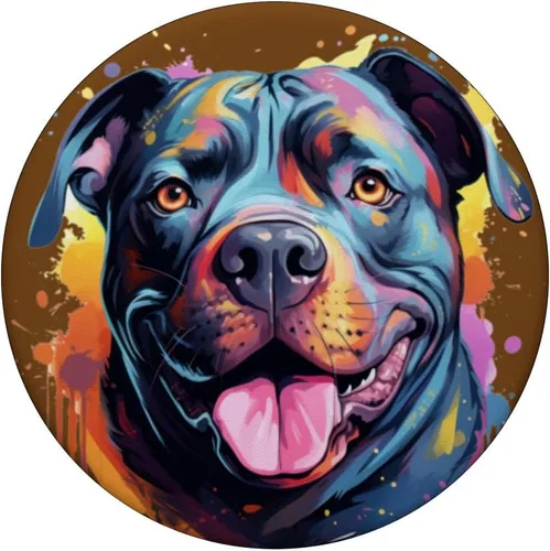 Miniatura 3 de American Bully Portrait Arte de retrato en color PopSockets Standard PopGrip
