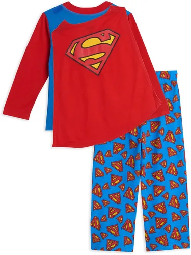 Miniatura 3 de DC Comics Justice League Superman Batman - Conjunto de pijama de 3 piezas para niños pequeños y grandes