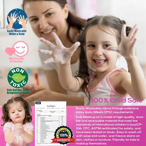 Miniatura 3 de Juegos de maquillaje para niñas - Juegos de maquillaje para niñas de 5 a 8 años, Maquillaje para niñas, Kit de maquillaje de juego, los mejores