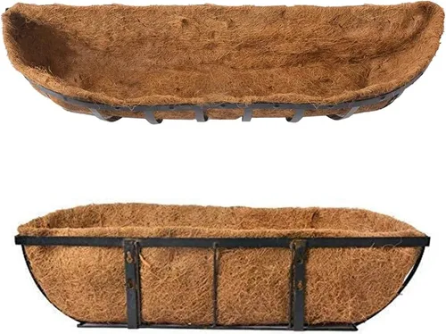 Miniatura 4 de Coco Liners para cajas de ventana, revestimiento de fibra de coco, (48 pulgadas) de revestimiento de coco para maceteros, revestimientos de coco