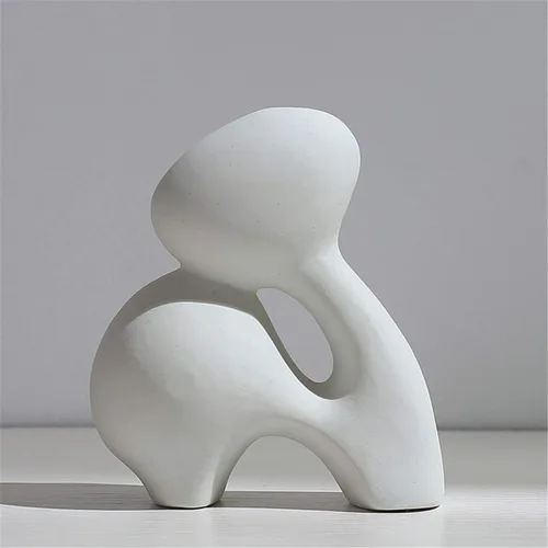Jarrón de cerámica blanca, estilo nórdico, moderno y minimalista, para decoración del hogar, centros de mesa, jarrones de cerámica para decoración