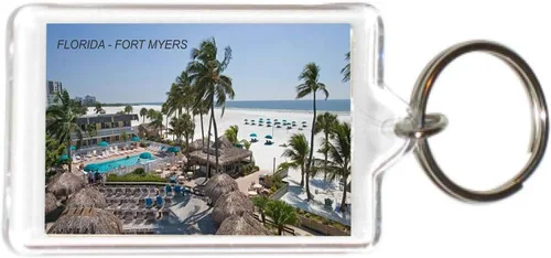Miniatura 18 de Florida USA United States - Llaveros acrílicos - 5 Estilo: Miami South Beach #Fl107