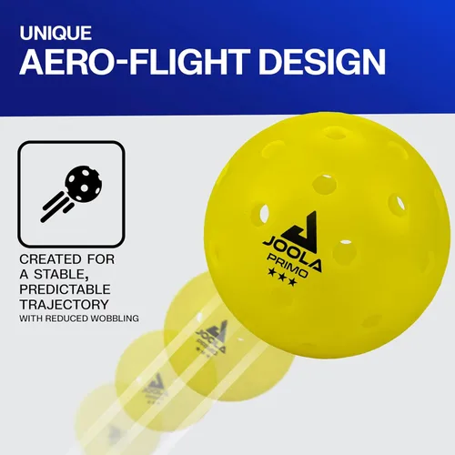 Miniatura 4 de JOOLA Primo - Pelotas de pickleball para torneos para interiores y exteriores, aprobadas por USAPA, idealmente pesadas y hechas con precisión
