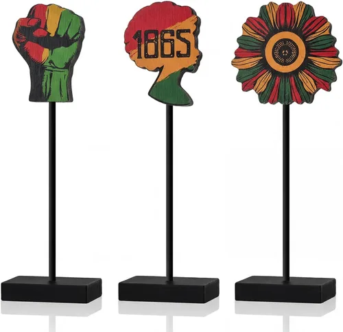 Miniatura 22 de Smile - 3 piezas de decoración de madera para interiores, estilo de abeja de girasol, centros de mesa de verano para el hogar, cocina, exhibición