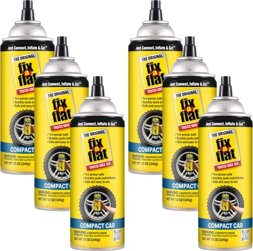Miniatura 13 de Fix-a-Flat S60410 - Reparación e inflador de neumáticos planos de emergencia en aerosol, para neumáticos compactos, fórmula ecológica, ajuste