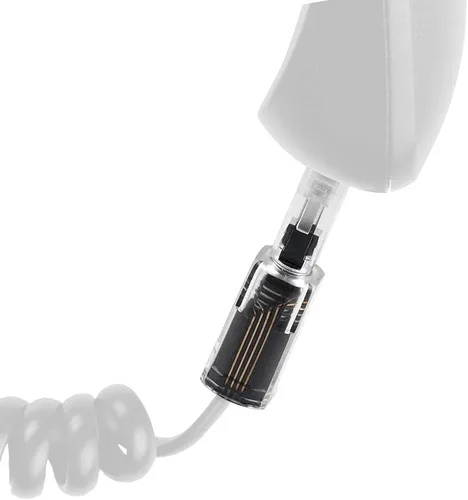 Miniatura 4 de Power Gear Desenredador de cable telefónico, paquete de 10, rotación de 360 grados sin enredos, enchufe al teléfono fijo, para uso en el hogar u