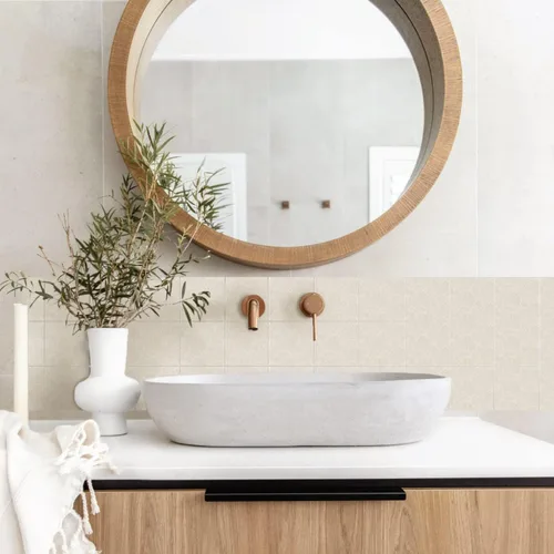 Miniatura 39 de Adhesivos de vinilo para azulejos de pared autoadhesivos, calcomanías impermeables para decoración de cocina, baño, línea ondulada de abulón, 6 x 6