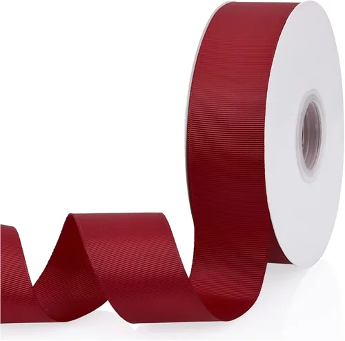 Miniatura 10 de Cinta de grogrén de doble cara de color liso azul bebé de 1-1/2 pulgadas x 50 yardas para envolver regalos, bodas, fiestas, manualidades, lazos