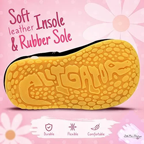 Miniatura 3 de Little Mae's Boutique Mary Jane - Zapatos chirriantes para niñas pequeñas, zapatos ideales para caminar con chirriador extraíble y correa ajustable