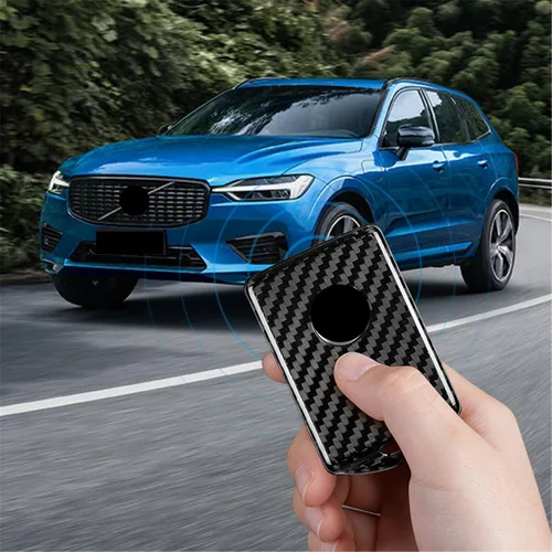 Miniatura 6 de Funda para llavero de fibra de carbono genuina para Volvo C30 S60 S80 S90 S901 V70 V90 Cross V90CC XC40 XC60 XC70 XC90 Smart Car Remote Key Fob Case