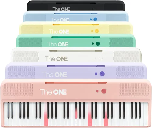 Miniatura 12 de The ONE Teclado inteligente COLOR Teclado de piano de 61 teclas, teclado de música con 256 timbres, 64 polifonía, 2 altavoces, luces LED integradas
