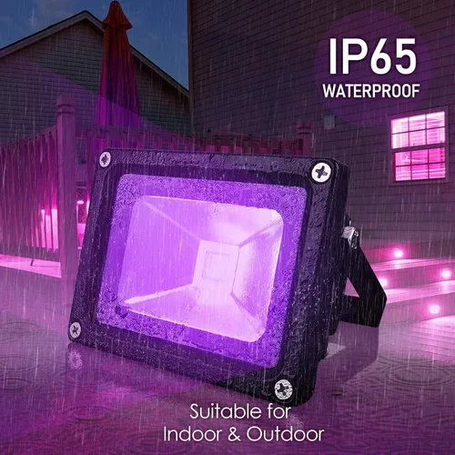 Miniatura 5 de Lanfu - Luz de inundación LED de alta potencia de 10 W, IP65, 85 V-265 V, CA para suministros de fiesta, brillo de neón, pesca, curado, fiesta