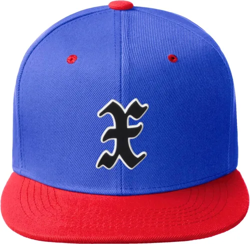 Miniatura 468 de Daxton Gorra clásica con visera de billete plano con letras del alfabeto inglés antiguo de la A a la Z