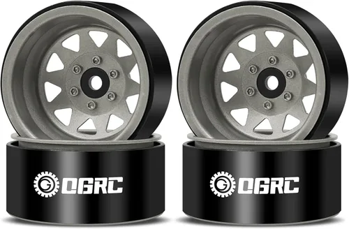 Miniatura 9 de OGRC 4 piezas de ruedas de aluminio de 1.9 pulgadas con Beadlock y offset negativo para TRX4 TRX6 SCX10 I II III 90046 AXI03007 Redcat GEN7 GEN8