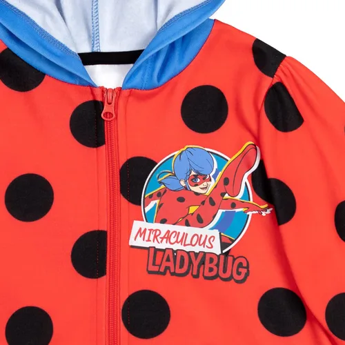 Miniatura 2 de Miraculous Mariquita Cosplay Sudadera con capucha estampada con cremallera
