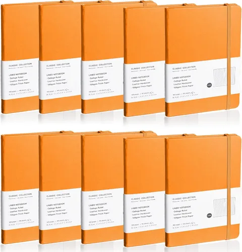 Miniatura 14 de Cuaderno rayado con tapa dura para hombres y mujeres – Cuadernos para escribir, trabajo, escuela, hogar y notas diarias, 160 páginas – Tamaño A5