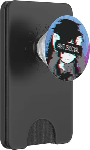Miniatura 7 de Antisocial - PopSockets para niña japonesa con diseño de ondas de vapor