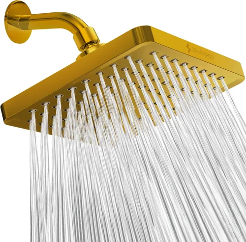 Miniatura 35 de SparkPod Cabezal de regadera – Lluvia de alta presión – Diseño de lujo de calidad premium – Instalación en 1 minuto – Reemplazo ajustable de fácil