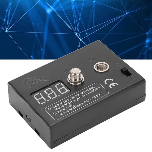Miniatura 3 de Probador de resistencia de bobina, función de quema de cableado exacta Pequeño medidor de OHM de alambre de error para bricolaje