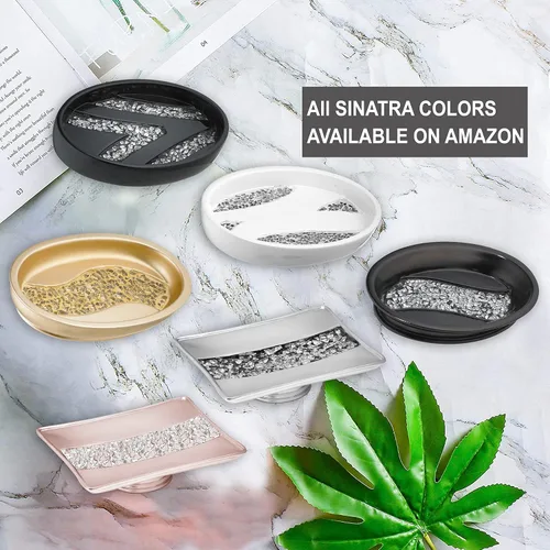Miniatura 5 de Popular Bath Sinatra Jabonera de baño, moderna, accesorios de baño clásicos y decorativos, hermosos diseños de Hollywood