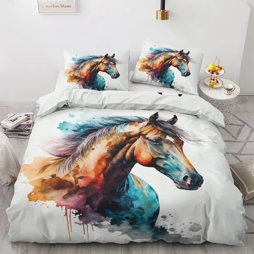 Miniatura 13 de Phoenix Funda de edredón tamaño King Juego de ropa de cama de pájaro de fantasía 3 piezas Funda de edredón con patrón de microfibra suave