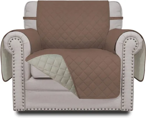 Miniatura 84 de Easy-Going - Funda para sofá, futón y sillón sin reposabrazos, reversible, resistente al agua, para mascotas y niños (azul oscuro/azul claro)