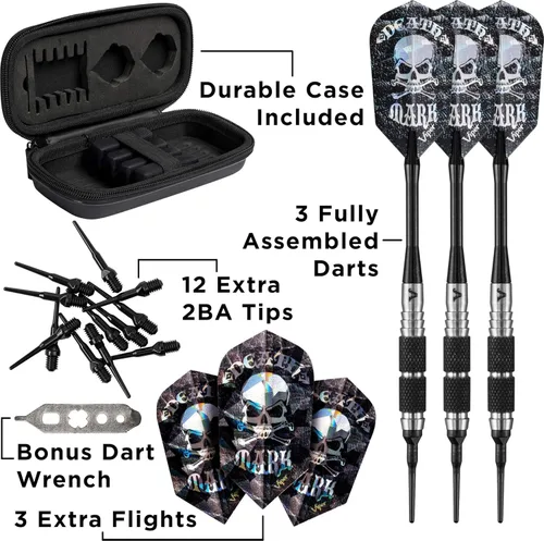 Miniatura 5 de Viper Desperado - Dardos de punta suave de tungsteno 80% con estuche de almacenamiento/viaje: marca de muerte, 0.63 oz
