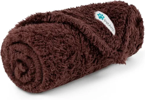 Miniatura 17 de PETAMI Manta de forro polar esponjoso para gatos y perros, gris, talla XL