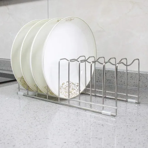 Miniatura 8 de FLSEPAMB Organizador de tapa para ollas, soporte para tapa de olla de 10 niveles, adecuado para platos de platos, tablas de cortar, ollas