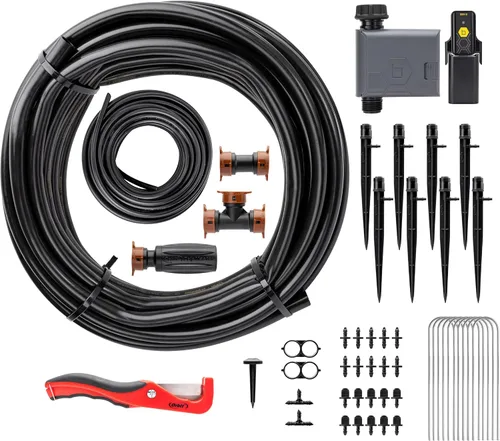 Miniatura 2 de Orbit 69600 - Kit de riego por goteo para arbustos y macizos de flores con temporizador inteligente de riego de manguera B-hyve (Gen 2)