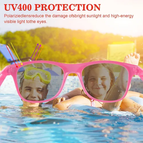 Miniatura 41 de TUPARKA Paquete de 20 lentes de sol para niños a granel para fiestas de verano en la piscina, fiestas de cumpleaños, bolsas de golosinas, color verde
