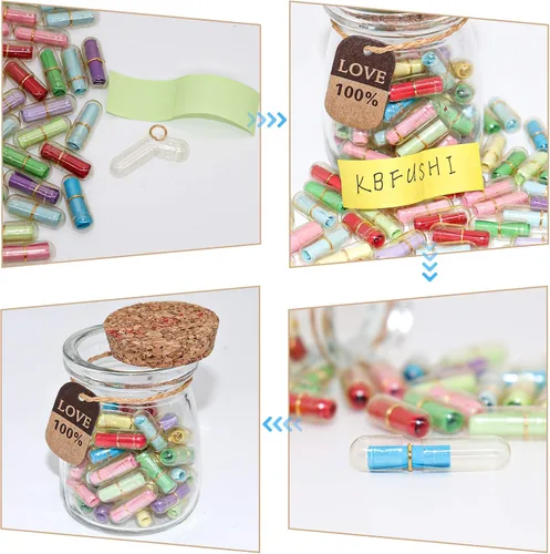Miniatura 6 de Letras de cápsula con mensaje en una botella, regalos para el día de San Valentín para novio y novia, carta de amor para parejas, hombres y mujeres