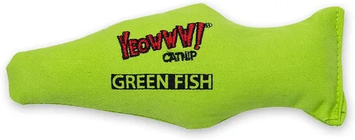 Yeowww - Juguete de hierba gatera de pez verde