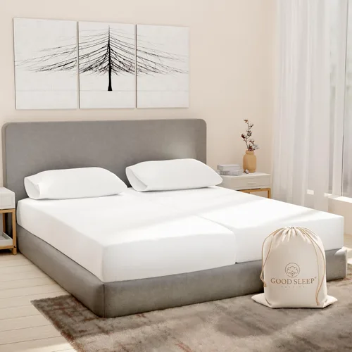 Miniatura 28 de Good Sleep Bedding Juego de sábanas tamaño individual, sábanas 100% algodón egipcio, suaves, 3 piezas, cama de calidad de hotel, juego de sábanas