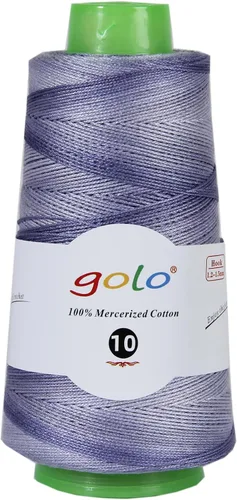 Miniatura 96 de Golo - 3 bolas de hilo de ganchillo tamaño 10, hilo de crochet para tejer a mano 102