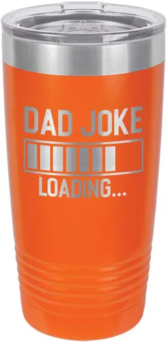 Miniatura 9 de Dad Joke Loading Purple Vaso de bebida de 20 oz con pajita Taza de viaje grabada con láser Comparar con Yeti Rambler Idea de regalo para papá
