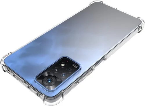 Miniatura 4 de USTIYA Funda para Redmi Note 11 Pro 5G Clear TPU Cuatro Esquinas Cubierta Protectora Transparente Suave Funda