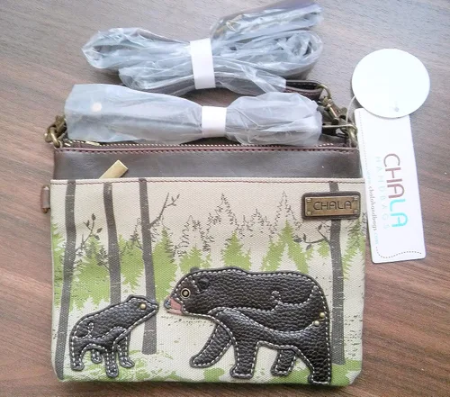 Miniatura 3 de Chala Mini bolso cruzado para teléfono con 2 correas ajustables Azul